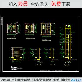 CAD04068高层住宅建筑平面图 CAD