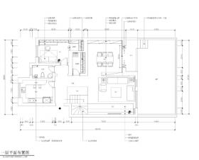 现代风格两层私人住宅装修施工图+效果图