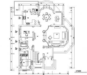 欧式雅致奢华300平米独栋别墅设计施工图（附效果图）