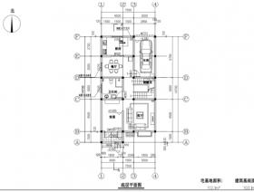 农村住宅别墅7.5X14.7带车库室内装修施工图