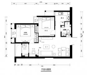 凯隆地产样板房现代风格室内施工图设计