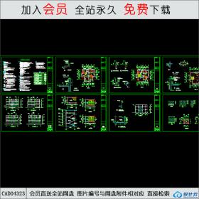 CAD04323农村自建房设计施工图 CAD