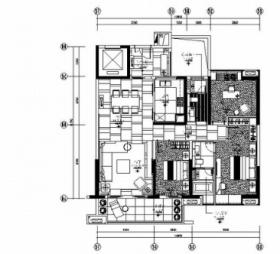 [广州]130平米创意样板间室内施工图