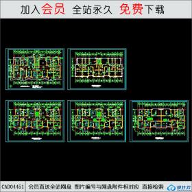 CAD04451郑州金色港湾大二期平面图CAD