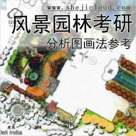 【4596】天津大学风景园林考研-分析图画法参考16张