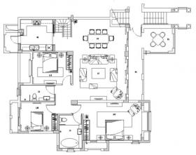 [四川]成都国建新城A2-a户型装修施工图