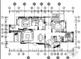 [重庆]新古典主义四居室别墅样板房室内装饰施工图