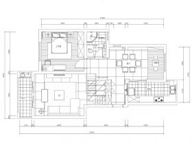 150平复式加跃层公寓装修施工图+效果图