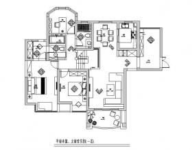 [江西]现代中式风格150平跃层公寓设计施工图（附效果图...