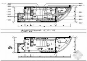 小巧现代风格一居室小户型室内装修施工图