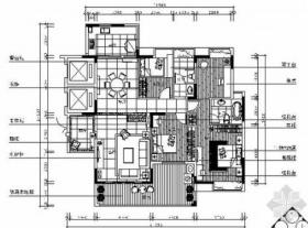 150㎡简欧四居样板房施工图（含效果）