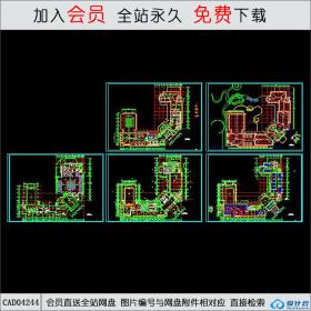 CAD04244某单位高层住宅设计CAD