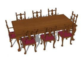 餐桌SU模型第二季 (30)