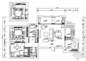 [宁波]高端法式社区现代三居室装修施工图