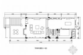 [江苏]风景区华丽高雅奢华黑白新古典联体别墅室内装修设...