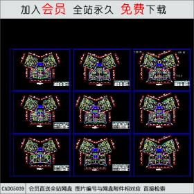 CAD05039 河南某小区高层户型图.dwgCAD