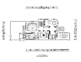 [河北]新古典别墅设计CAD施工图（含效果图）