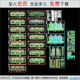 CAD04333 帕拉帝奥住宅楼小高层住宅楼CAD