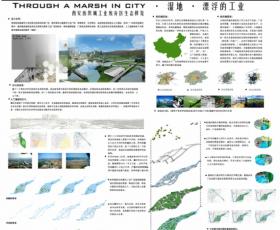 西安纺织城工业废气区生态修复·湿地·漂浮的工业