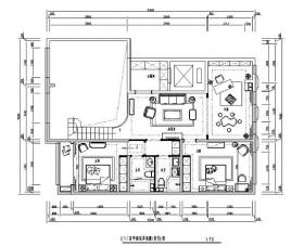 [内蒙古]新中式风格样板间设计施工图（附效果图）