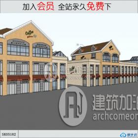 SK05182商业综合体 酒店 办公 su模型