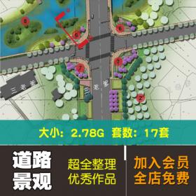 0254景观大道方案 文本道路绿化设计文本资料 景观轴效果