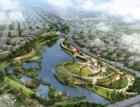 [河南]航空试验区休闲廊道水系景观设计方案