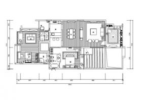 [广东]海洋之恋地中海风格住宅平立面施工图