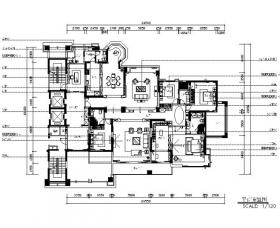 [广东]欧陆风格别墅设计CAD施工图（含效果图）