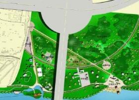某滨河公园规划平面图