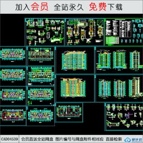 CAD04539花溪畔居小高层建筑图CAD