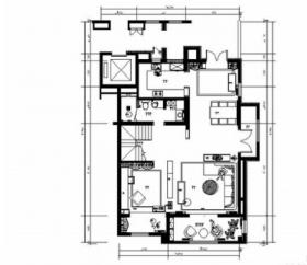 [山东]三层现代风格别墅室内装修施工图（含实景效果图）