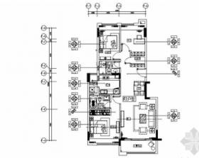 [广东]佛山某高档小区F2户型三居室装修图