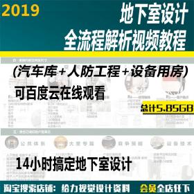 T1500地下室汽车库地下人防工程设备用房做法消防防火设计...