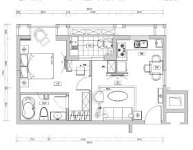 现代风格样板房室内施工图设计（附实景图）