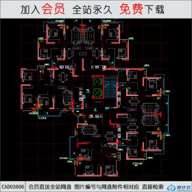 CAD03806户型图CAD