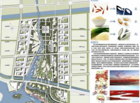 盘锦新城市民中心规划与景观设计——北方水城 鱼米之乡