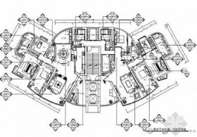 [厦门]现代中式双拼四居室装修施工图（含效果）