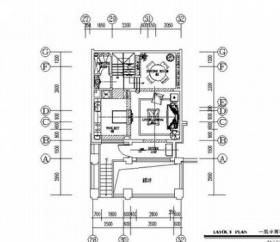 [辽宁]浪漫欧式风格两层别墅样板房室内装修施工图（含实...