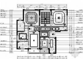 [西安]欧式风格三居室雅居室内设计施工方案图