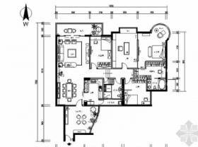 [广东]简欧风格四室两厅样板间室内装修施工图（含效果）