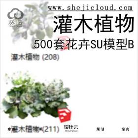 【3205】500套花卉灌木植物su模型B (201-250)