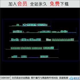 CAD04397特色住宅建筑立面CAD