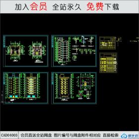 CAD04003 标准农民房建筑施工图CAD