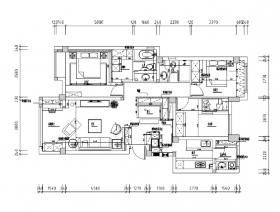 美式三居室家装设计施工图（含实景图）