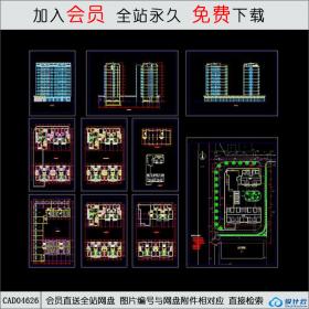 CAD04626 小高层住宅方案设计图CAD