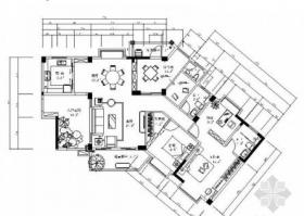 经典四居样板房室内装修图（含效果）