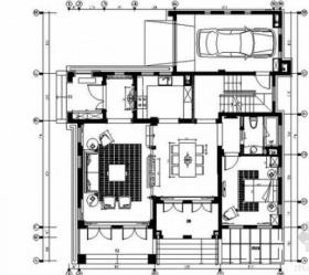 [江苏]高档欧式古典风格两层别墅样板房室内装修施工图...