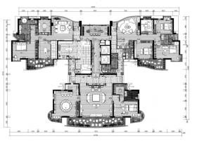 香港逸森建筑-梧桐山陈先生私人豪宅CAD施工图丨设计方...