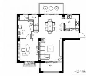 [常熟]大型复合小区后现代风格复式装修施工图（含高清实...